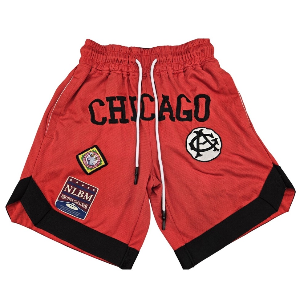 NLBM‎ Baseball American Giants Chicago Red Logo Shorts Small S